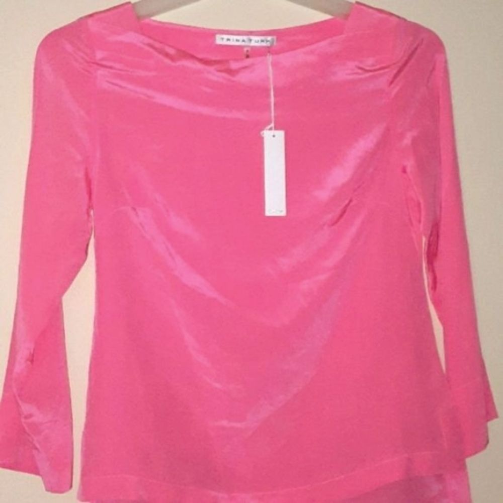 NWT Trina Turk Silk Top S
